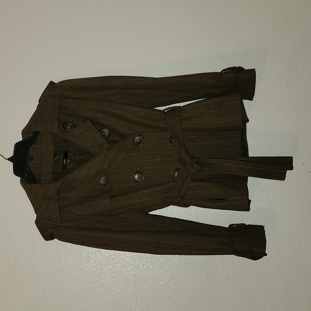 Zara Basic Double Breasted Jacket M - image 1